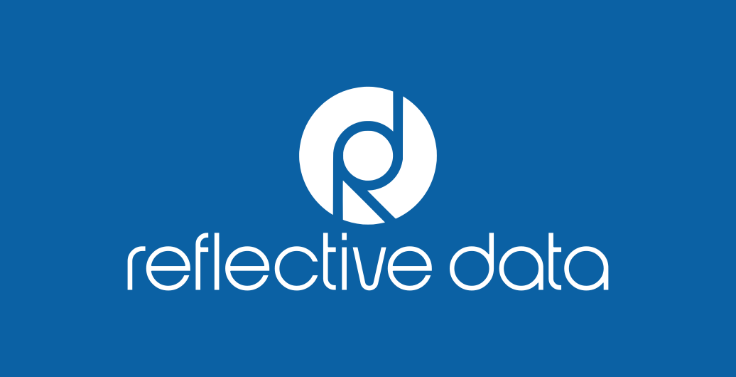 Reflective Data Logo on White Background