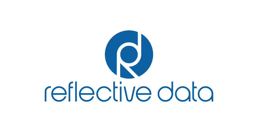 Reflective Data Logo on White Background