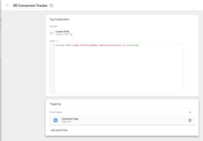 Google Tag Manager Conversion Tracking