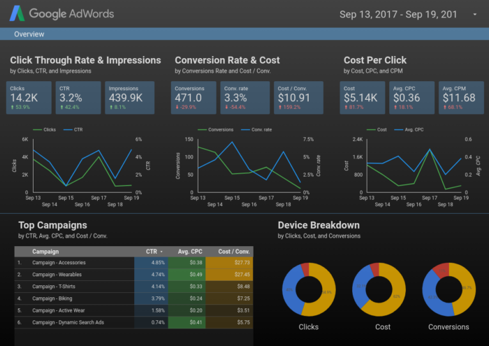 Google AdWords Performance Report