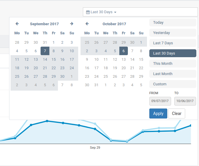 Custom Date Range Picker